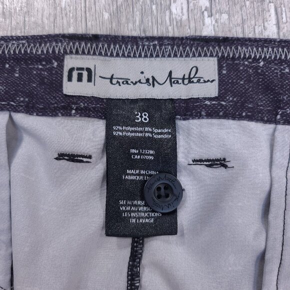 Travis Mathew Shorts Mens 38 Barnacle Golf Performance Bermuda Hybrid Athletic - Picture 6 of 6